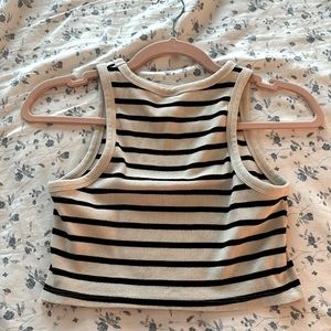 STRIPED H&M RIBBED TANK